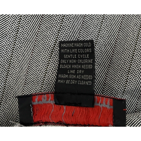 Blacker by Stanley Blacker Skirt Women 8 Gray Herringbone Pencil Straight Preppy - Picture 6 of 6